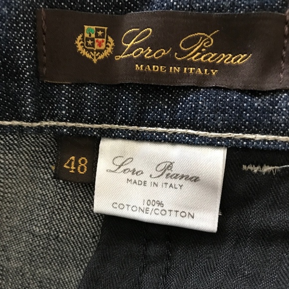 LORO PIANA COTTON DENIM JEANS - Picture 3 of 8